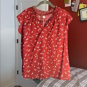 Red old navy shirt